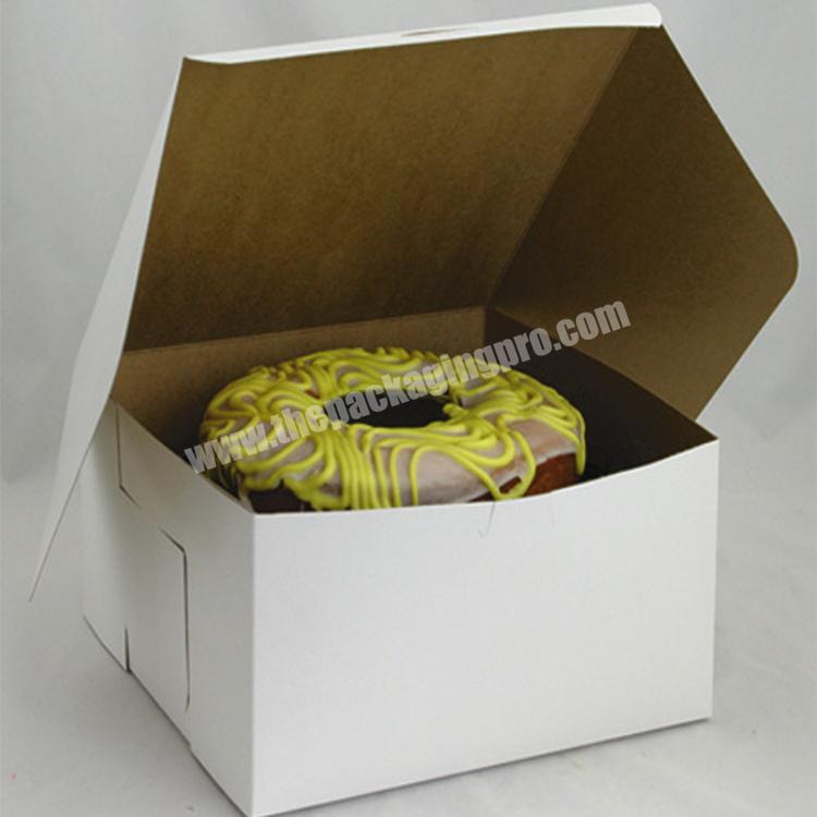 wholesale plain white small paper cake packing box