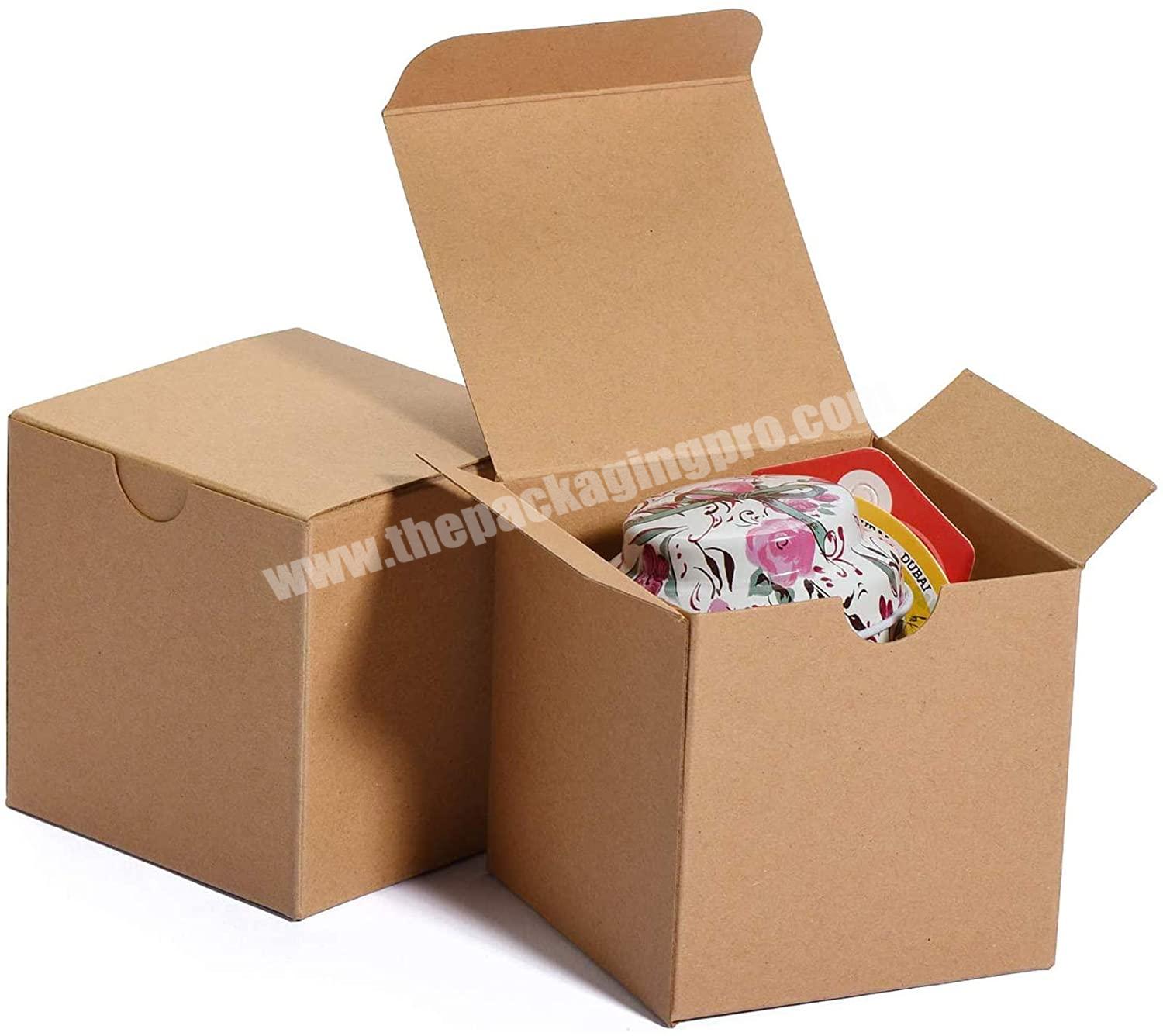 8X8X4in Favor for Bridesmaid ProposalBirthdayPartyWedding, Kraft Paper Present Packaging Box with Lids