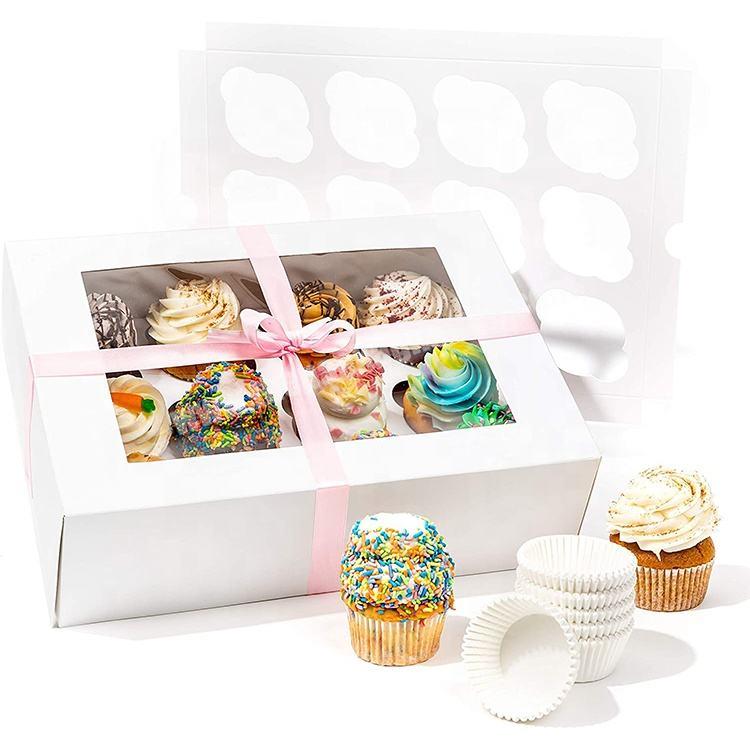 Beautiful Design Conventional Best Choose Eco-friendly Cake Packing Kraft Paper Box PVC Window