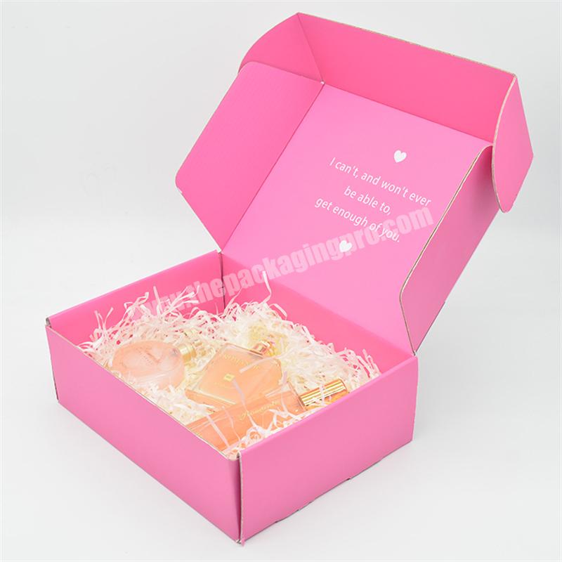 Beauty Makeup Skincare Eyelash Lipstick Lip Gloss Gift Pink Mailing Package Shipping Mailing Carton