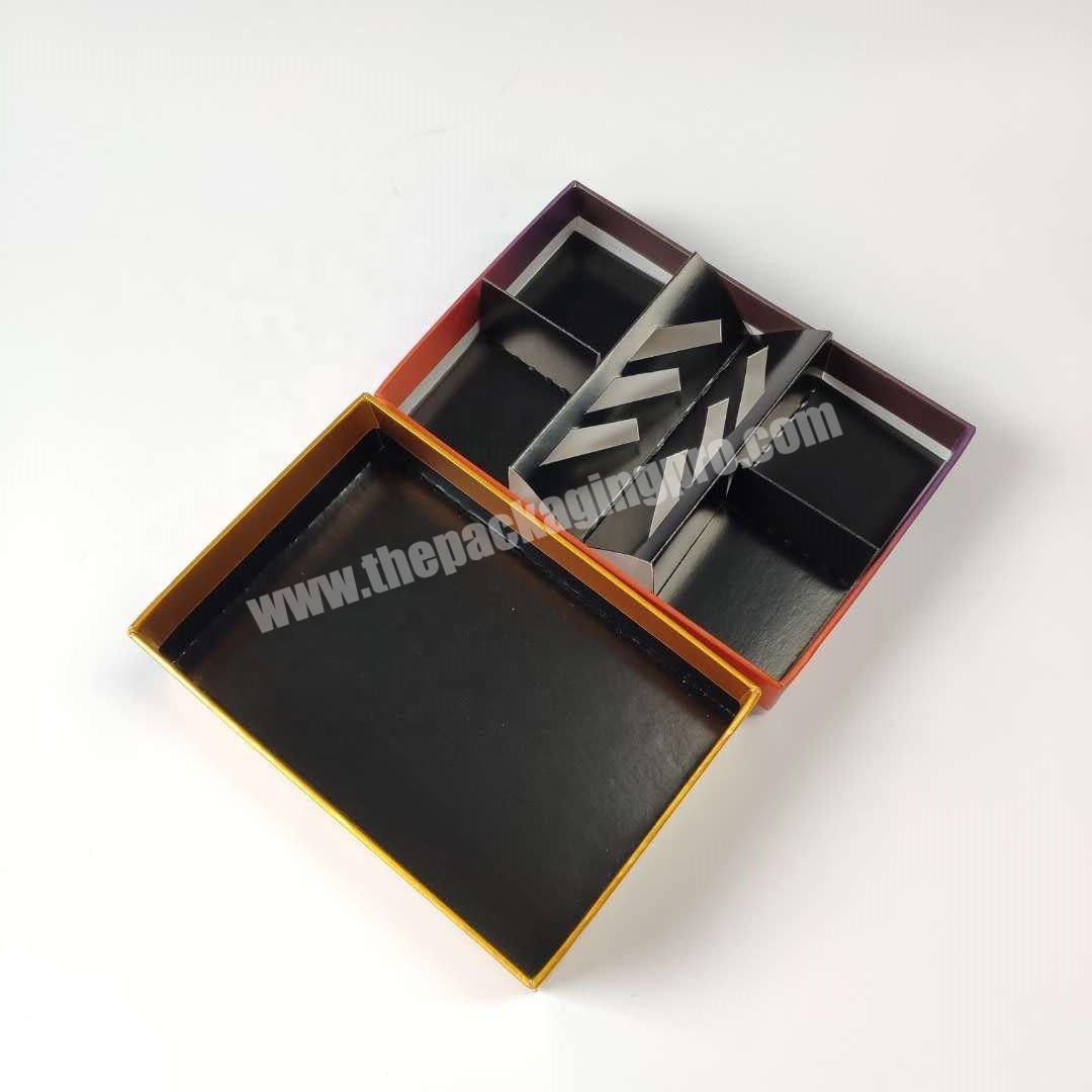 Box for White Handmade Rigid Boxes Rectangle Paperboard Packaging Box for Food Chocolate Candy Packaging Chocolate Gold Foil NA