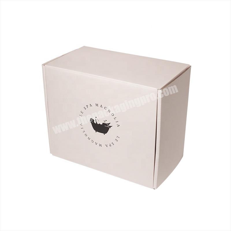 Box for shipping white color cheap paper box