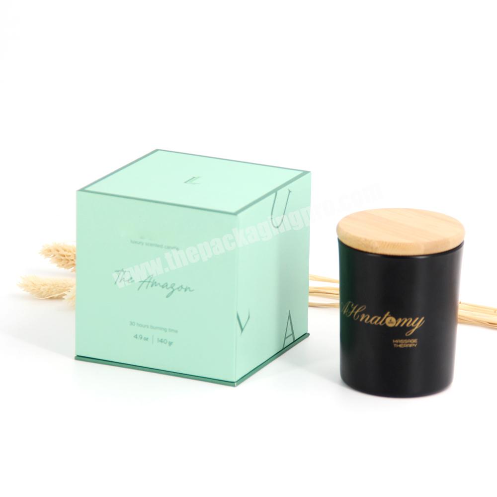 Candle jar gift box custom luxury candle gift set packaging box with logo scented candles ribbon design liner packaging gift box