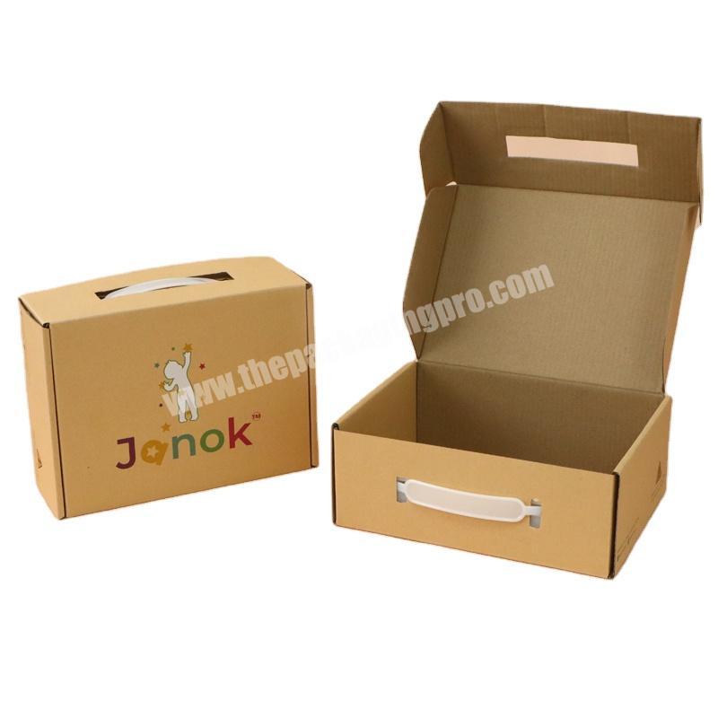 Cheap Corrugated Carton Small Two Glass Customize Kraft Paper Shipping Box