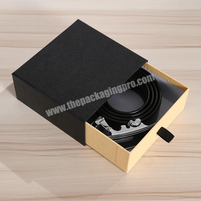 Cheap Custom Logo Fashion Stock Black Printing Paper Cardboard Slider Drawer Gift Boxes