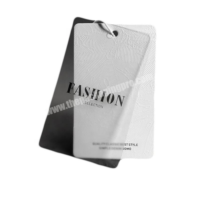 China Factory Clothing Packaging Plastic Hangtags With Custom Shape PVC Transparent Hang Tags