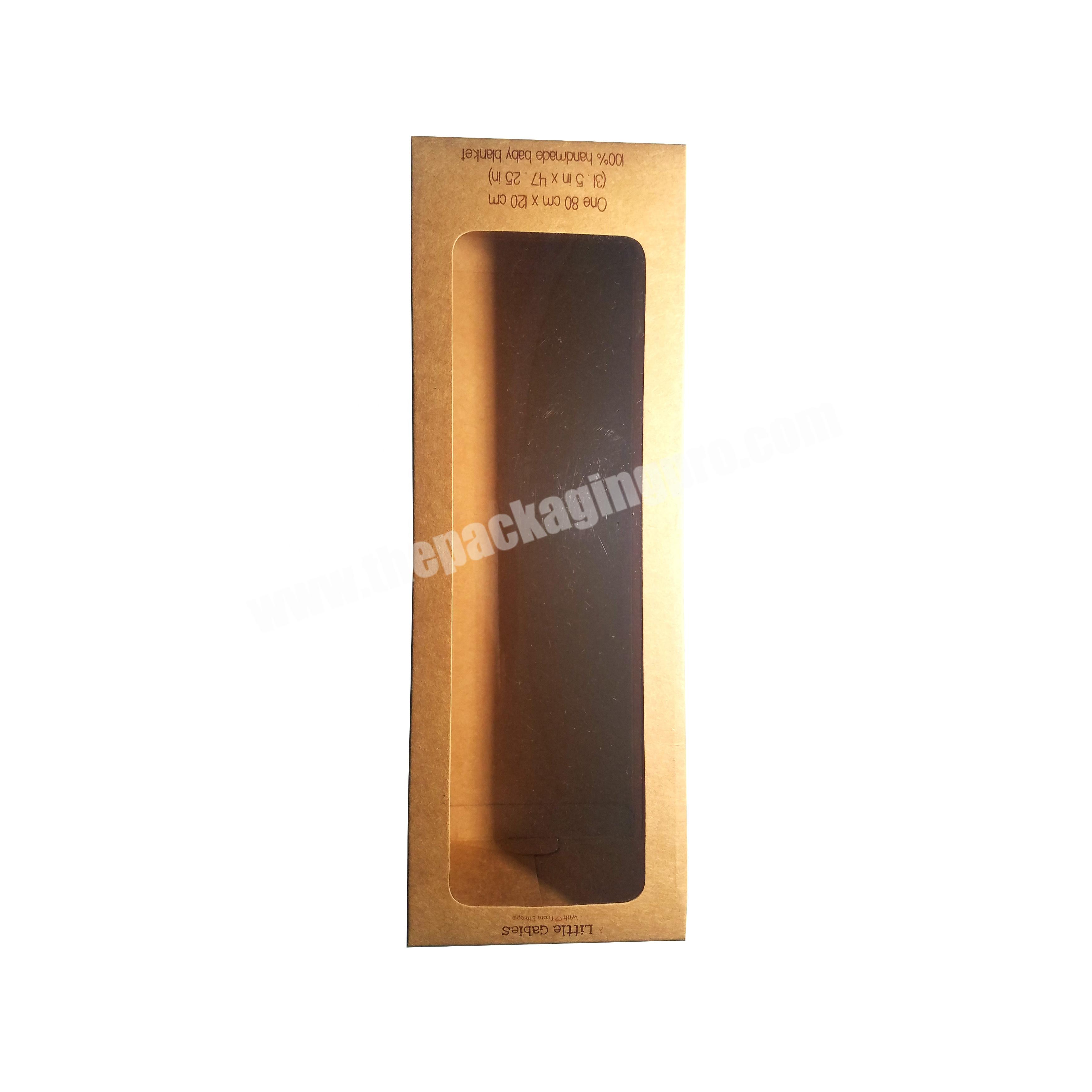 China Supplier Wholesale Eco-Friendly Multifunctional Pvc Window Recycled Brown Kraft Paper Box