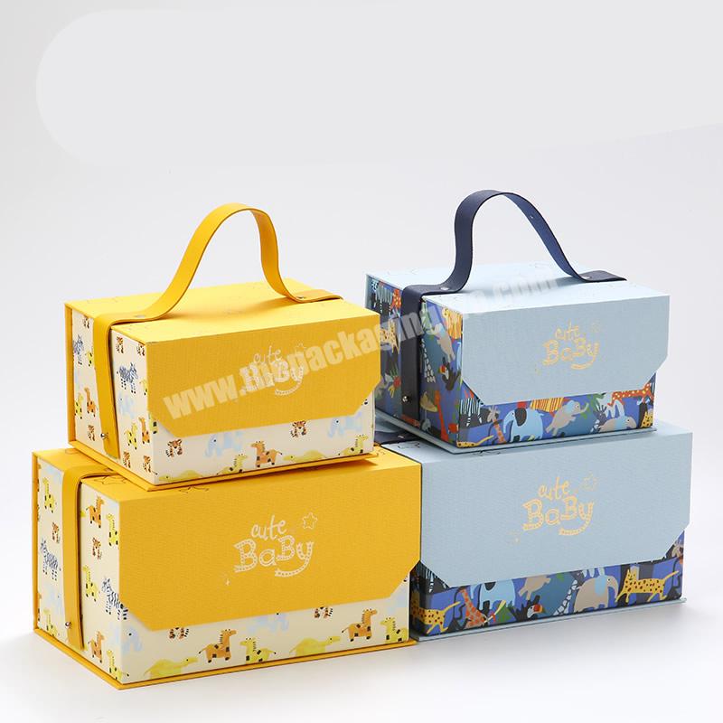 China Supplier boxes for packing cosmetic baby gift portable packing boxes best-selling gift cardboard boxes