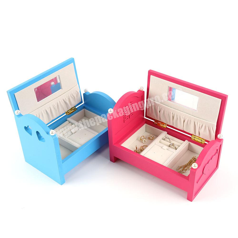 Closure pink necklace jewelry box gift packaged for magnetic jewelry gift box cute wooden jewelry gift box magnetic