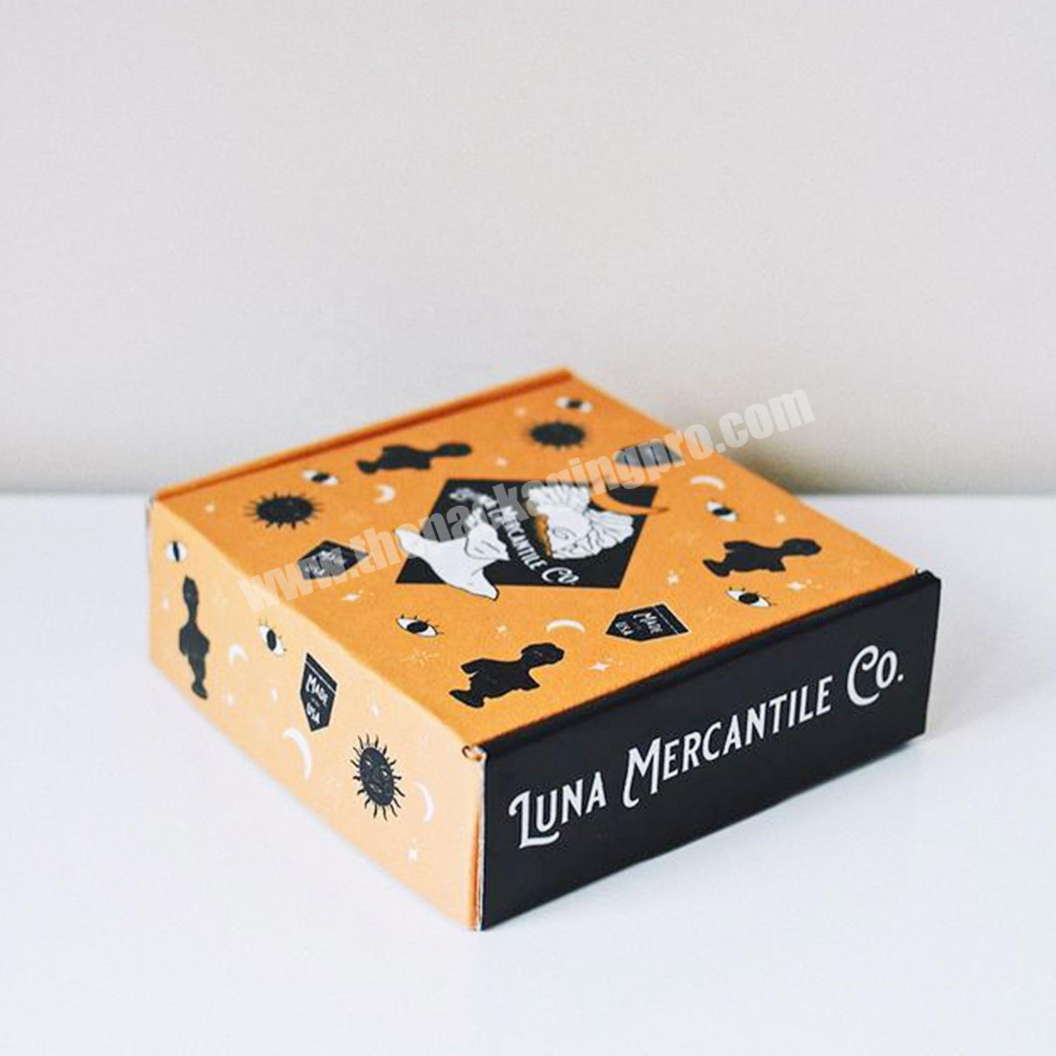 Corrugated Mailing Box Double Sides Printing Moon Star Custom Design Paper Packaging Box Package Mailer Box