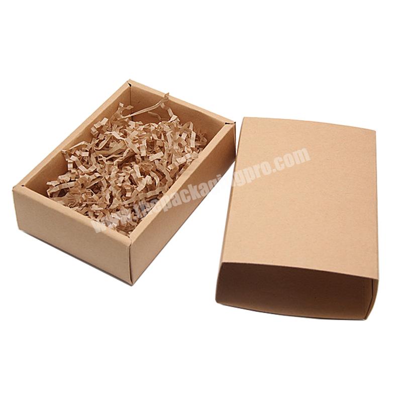 Custom 350g Brown Cardboard Kraft Paper Folding Drawer Gift Box Packaging