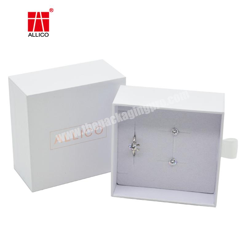 Custom Bracelet Paper Gift Jewelry Packaging Box Earrings Necklace Jewelry Ring Packaging Jewelry Box With Logo
