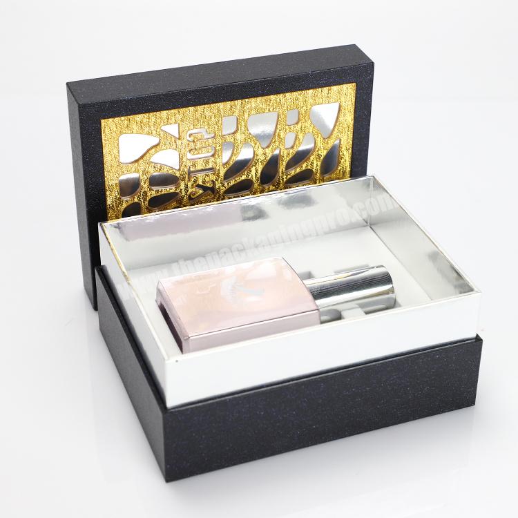 Custom Design Cardboard Luxury Perfume Packaging Box Printed Logo Lid and Base Eco-friendly Cosmetic Products Box