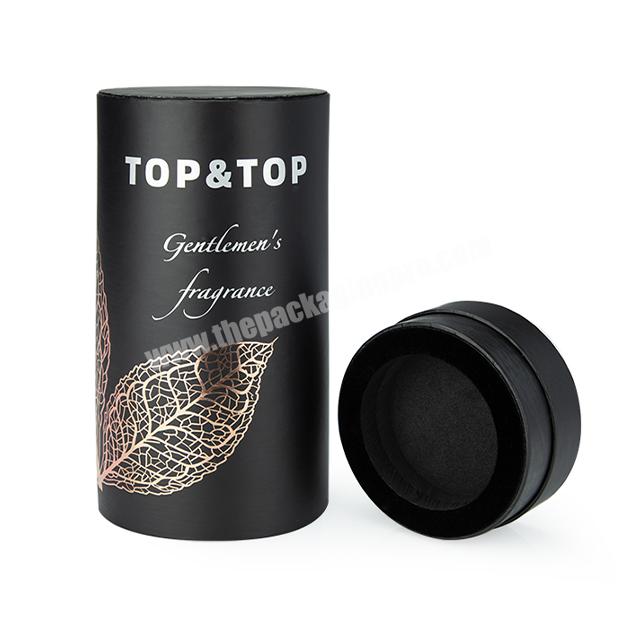 Custom Design Printed Unique Recyclable Product Rigid Boxes Eco Birthday Candle Circle Boite Objet Rond Tube Paper Box With Lid