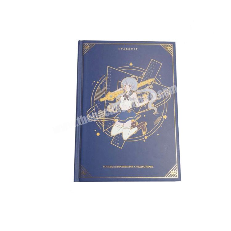 Custom Handmade Gold Stamped Cover Diary Case Binding Cartoon Stationery Journals Notebook