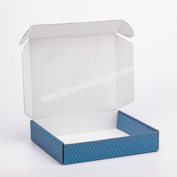 Custom High Quality Printed Logo Shipping Cardboard Apparel Mailer Packaging Corrugated Paper Box