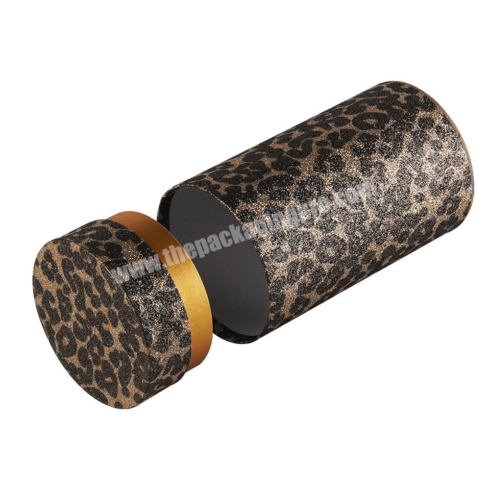 Custom Logo Biodegradable Kraft Round  Cylinder candle paper cylinder tube Compostable Underwear cosmetic packaging