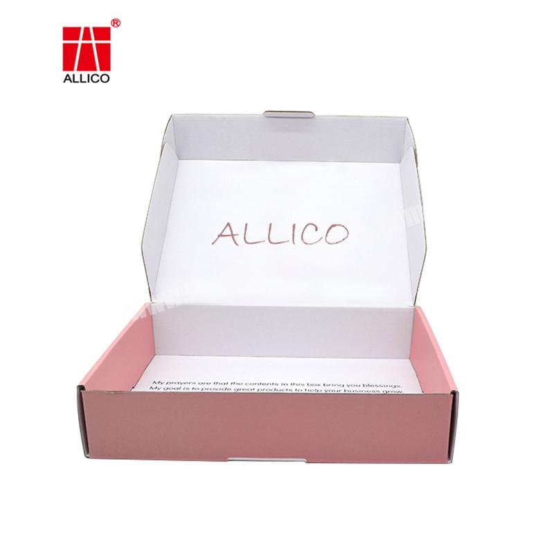 Custom Logo Cosmetic Gift Mailer  Box Packaging Luxury Clothing Dress Shipping Mailing  Corrugated Paper