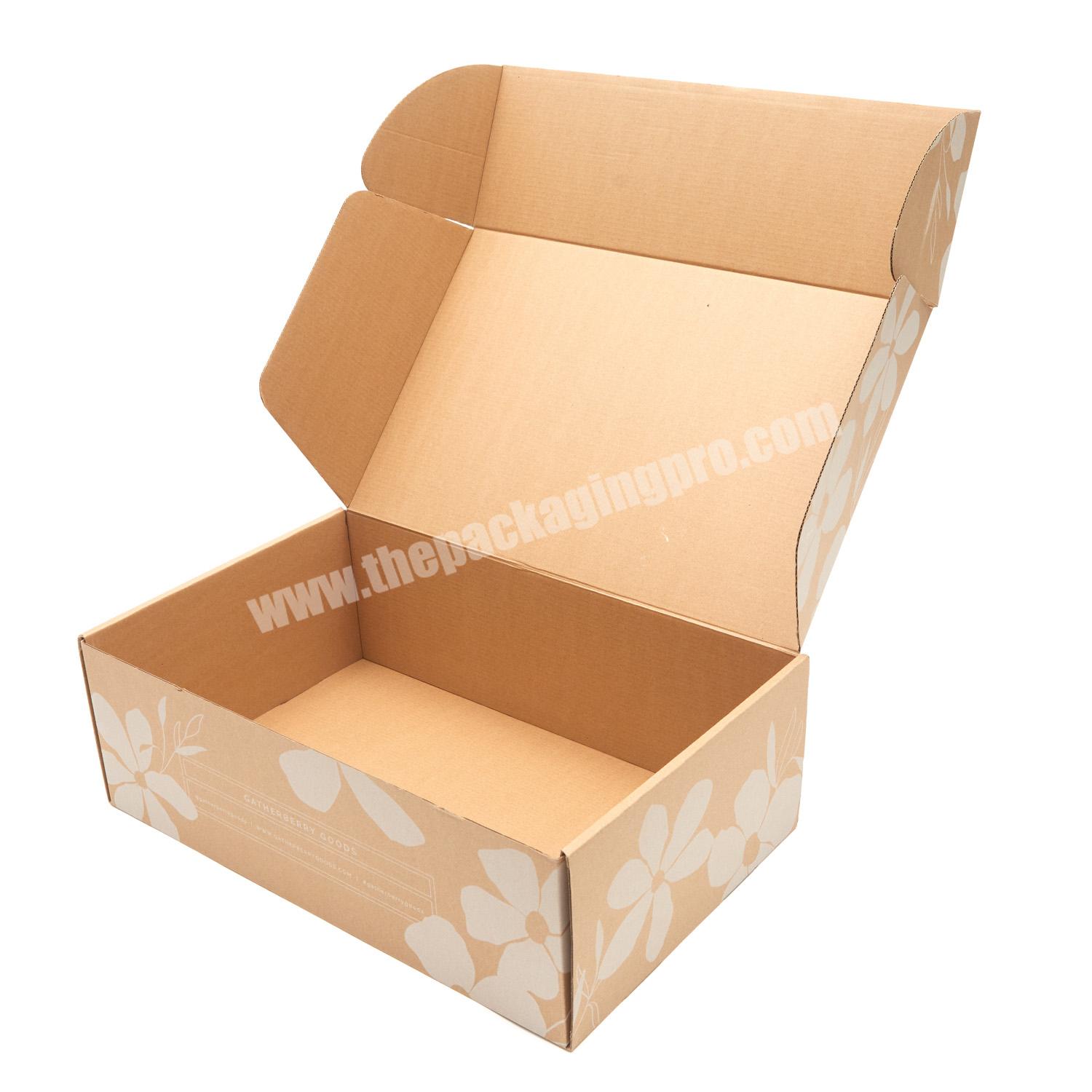 Custom Logo Gift Boxes Kraft Paper Boxes with Lids for Gifts Crafting Cube Cupcake Boxes Easy Assemble for Clothes