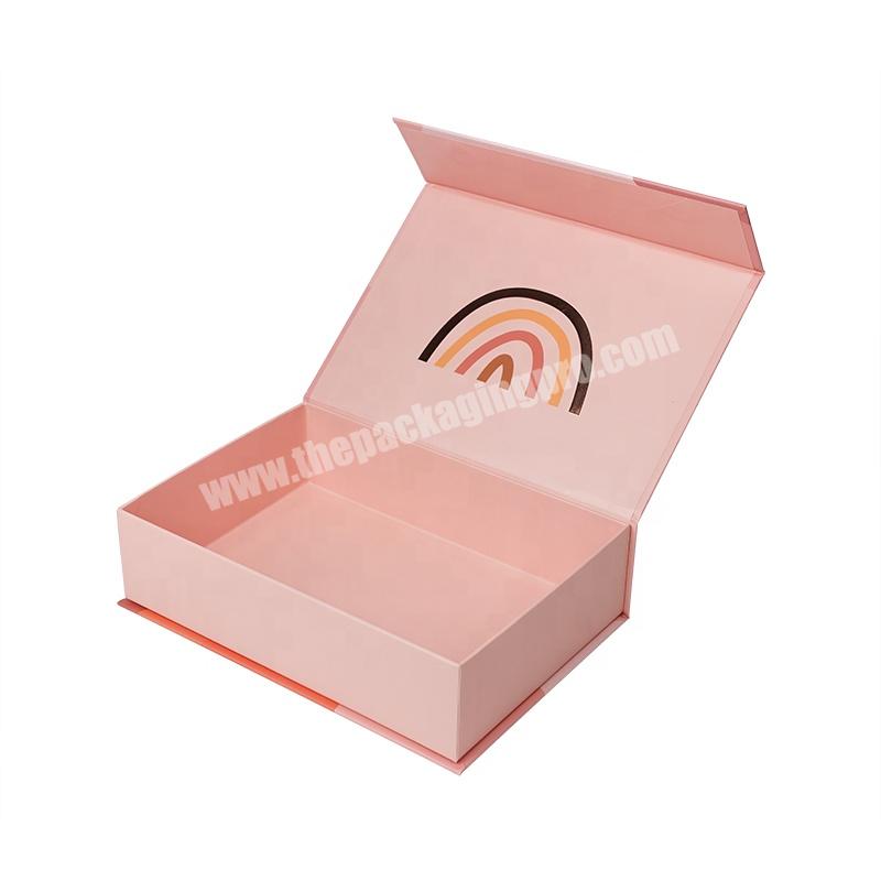 Custom Logo Luxury Cardboard Colorful Magnet Enclosure Lid Boxes Magnetic Gift Box for Hair