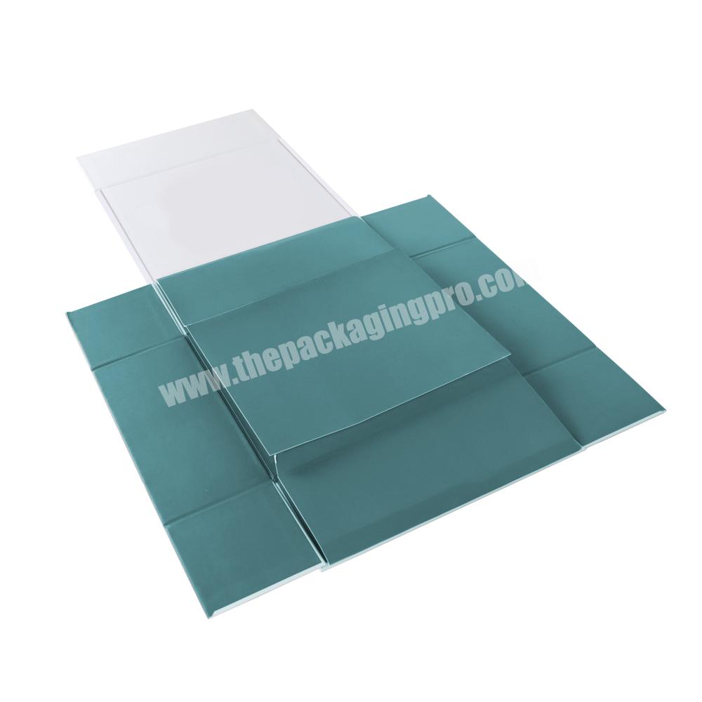 Custom Logo Luxury Printing  Rigid Folding Paper Packaging Magnet Closure Hard Cardboard Folding  Magnetic Gift Box