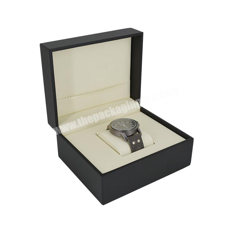 Custom Logo Luxury Simple Watch Packaging Box High-End Design Pu Leather Watch Gift Boxes