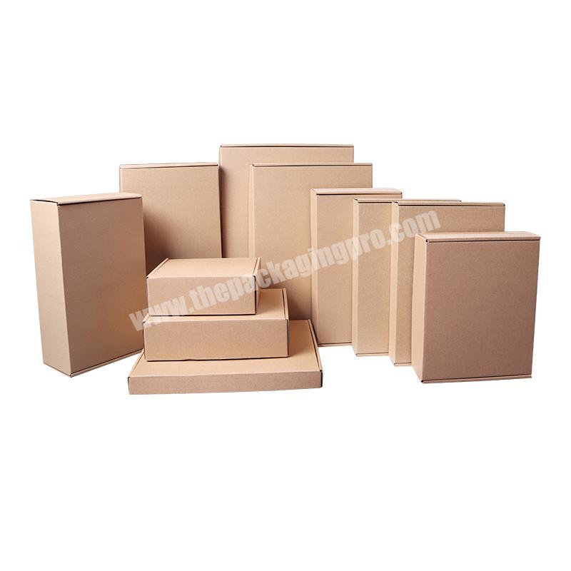 Custom Logo Mailer Paper Packing Wholesale Color Recycled Corrugated Kraft  Brown Shipping Paper Mailing Box