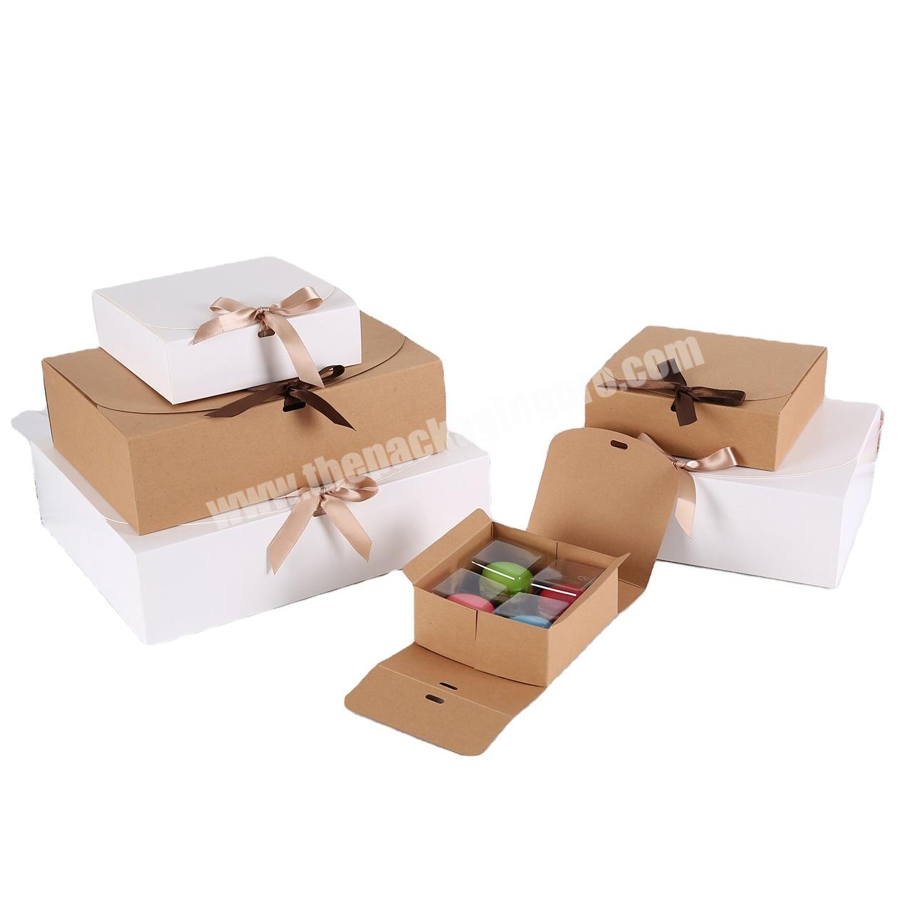 Custom Logo Paper Flap Foldable Wig Scarf Skincare Packaging Box With Ribbon Closure