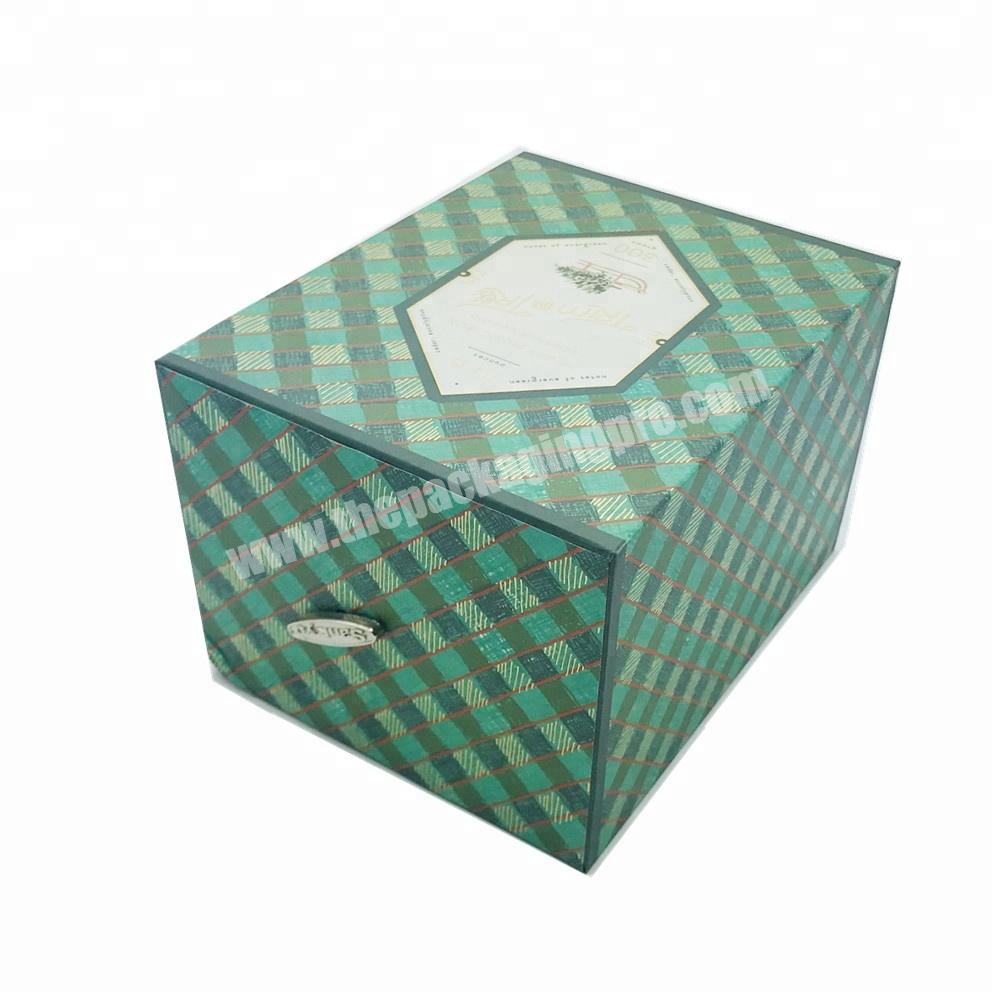 Custom Logo Slide Drawer Cardboard Jewelry Gift Bag Necklace Drawing Box Package Paper Box  for Jewelry Packaging