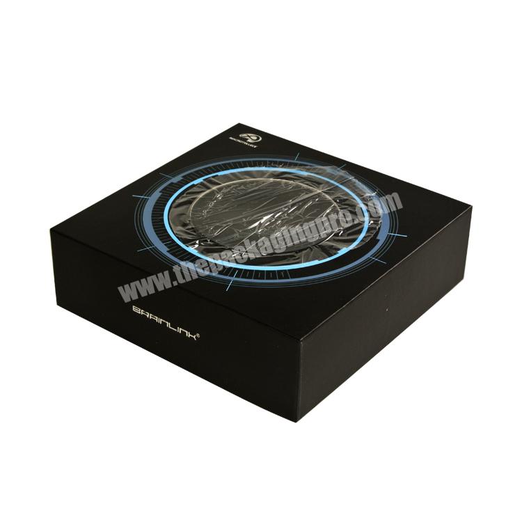 Custom Luxury Square Shaped Watch Cardboard Packaging Gift Box With Foam Mat And Window
