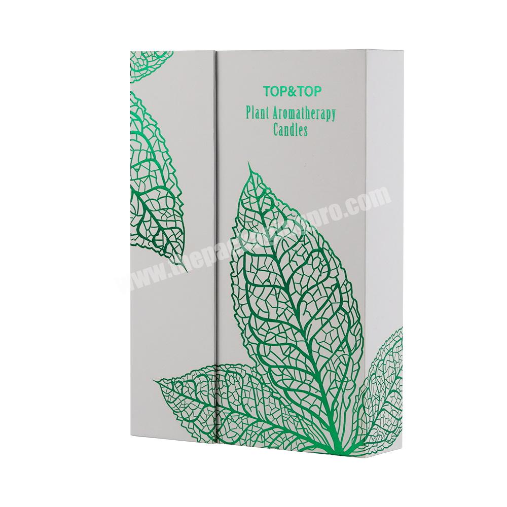 Custom Luxury White Cardboard Book Shaped Carton Emballage Logo Rigid Paper Magnetic Closure Boxgift Box For Perfume Packaging