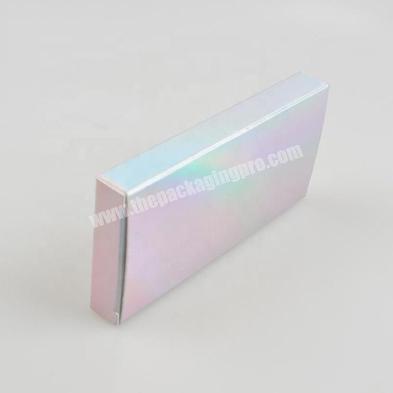 Custom Luxury holographic Laser paper box Paper glister box Cosmetics Box