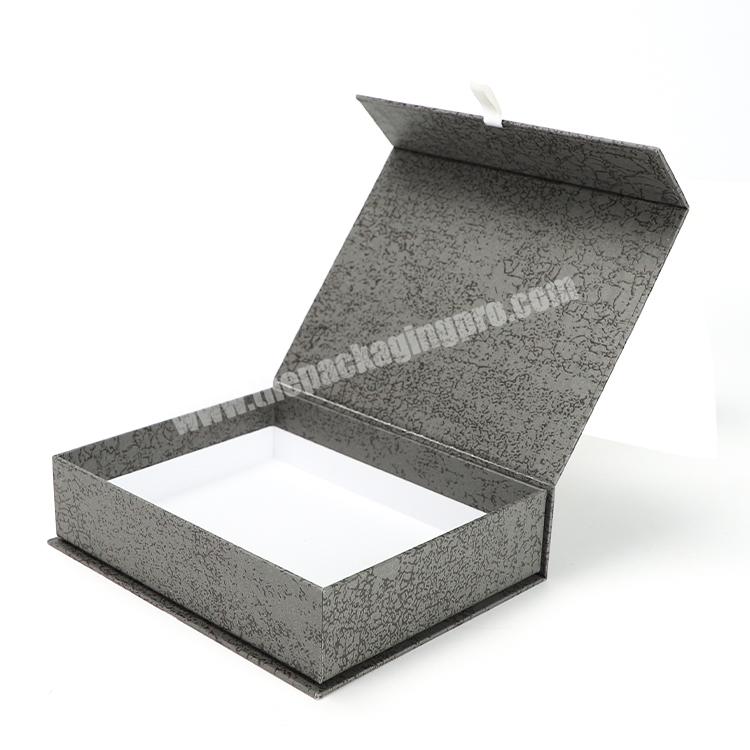Custom Magnetic Folding Gift Box High Quality Rigid Cardboard Paper Packaging Ribbon Box
