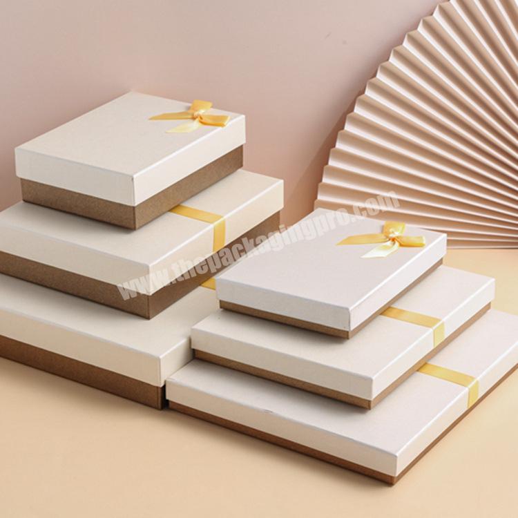 Custom Paper Large Necklace Ring Jewelry Boxes Small Rectangular Coated Kraft Earring Jewellery Packaging Box for Perfume
