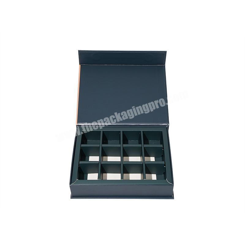 Custom Premium Luxury Paper Packaging Chocolate Candy Box with Divider 2 4 6 8 12 16 32 piece