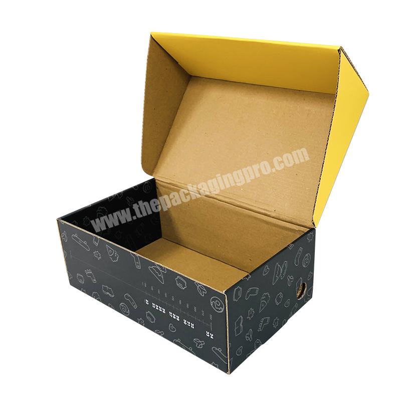 Custom Printed Corrugated Paper Mailing Gift Luxury Wholesale Black Clothing T-shirt Packaging Boxes