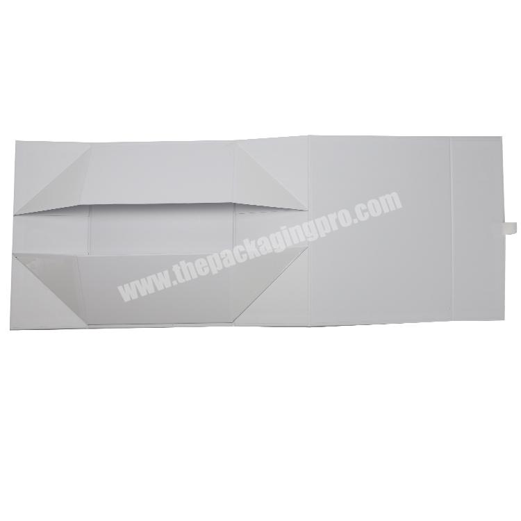 Custom Printed Magnetic Lid Closure Box White Rigid Cardboard Folding Paper Gift Box