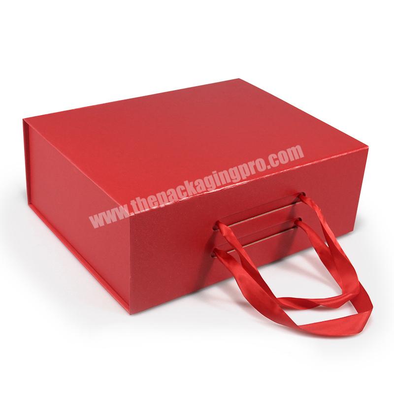 Custom Size Recyclable Paper Hard Rigid Box Packaging Luxury Folding Magnetic Gift Box With Magnetic Lid