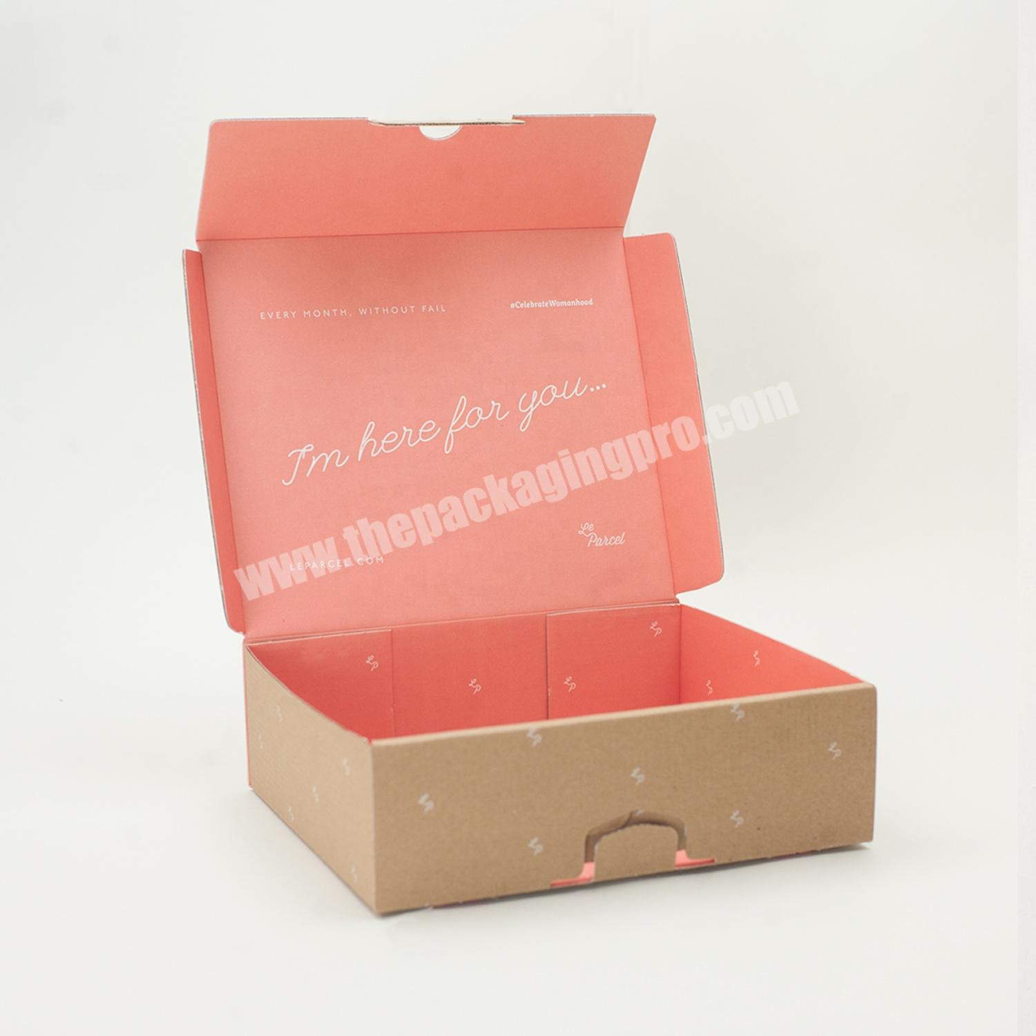Custom Small Luxury Pink Eco Cosmetic Recycled Colour Printing logo Packaging Paper Box