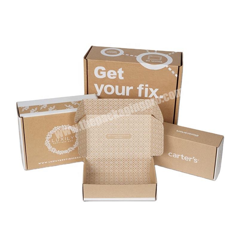 Custom Small Size Kraft Boxes For Underwear Packing Shipping Mailer Box Packaging With Logo