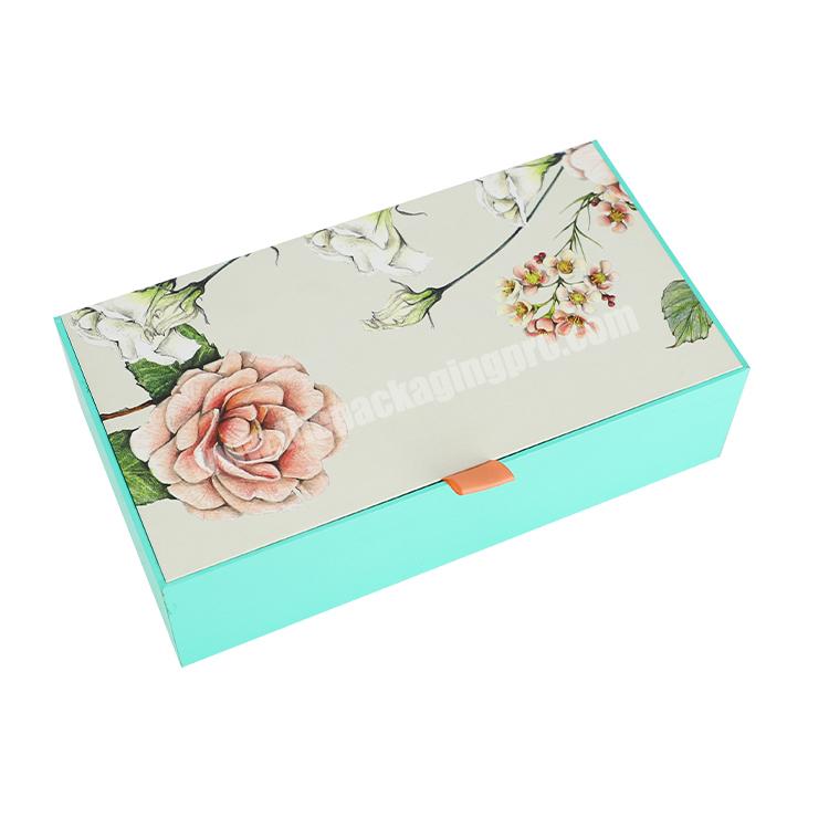 Custom Sweet Perfume Emballag Empaque Verpakking Packaging Box Printing Pink Skin Care Set Packing Paper Gift Box With Ribbon