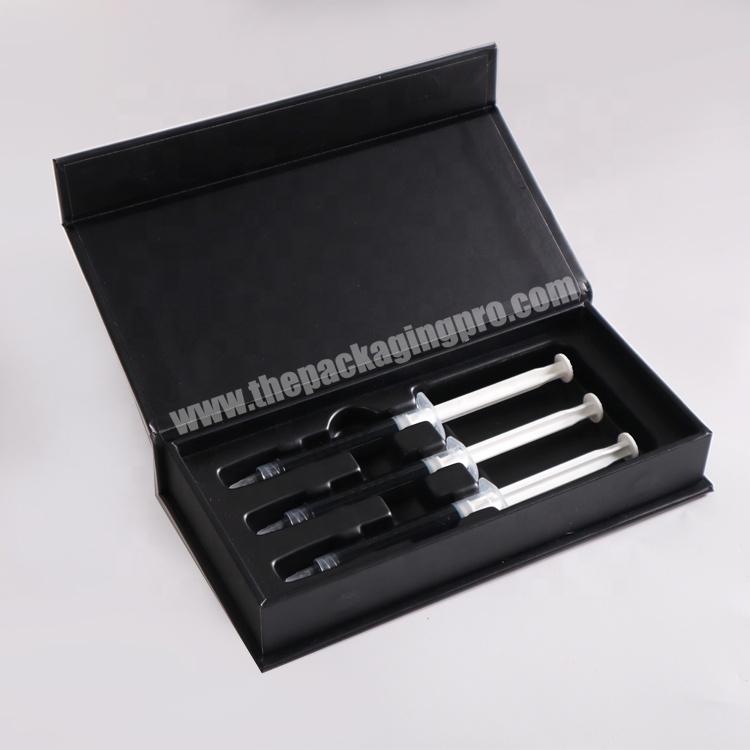 Custom UV Logo Rigid Cardboard Dental Care Magnetic Lid Teeth Whitening Kit Packaging Box With Drawer
