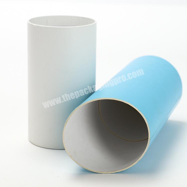 Custom biodegradable cans customized poster paper tubes cosmetic package cardboard round paper cylinder tube gift packaging