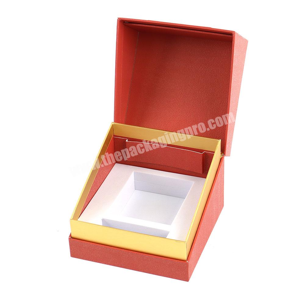 Custom candle boxes with logo private label candle jar and box luxury candle boxes embossed gold and orange