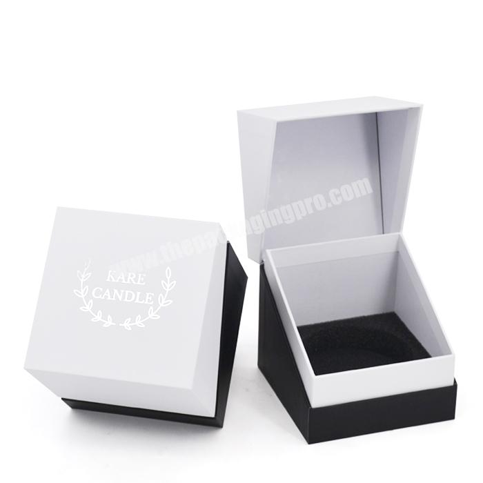 Custom candle jar gift box luxury candle gift set packaging box with logo scented candles ribbon design liner packaging gift box