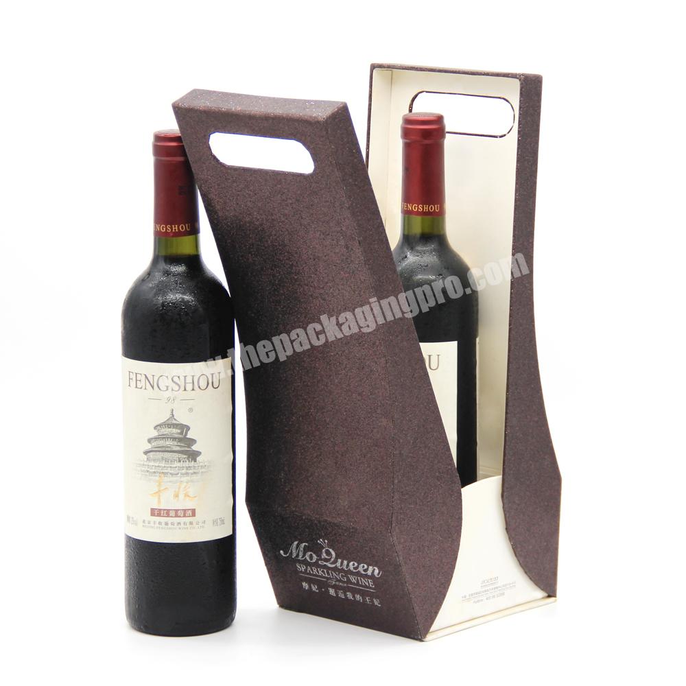 Custom cardboard paper wine packaging gift box 3 wine bottle gift set luxury shipping boxes magnetic folding packaging wine box