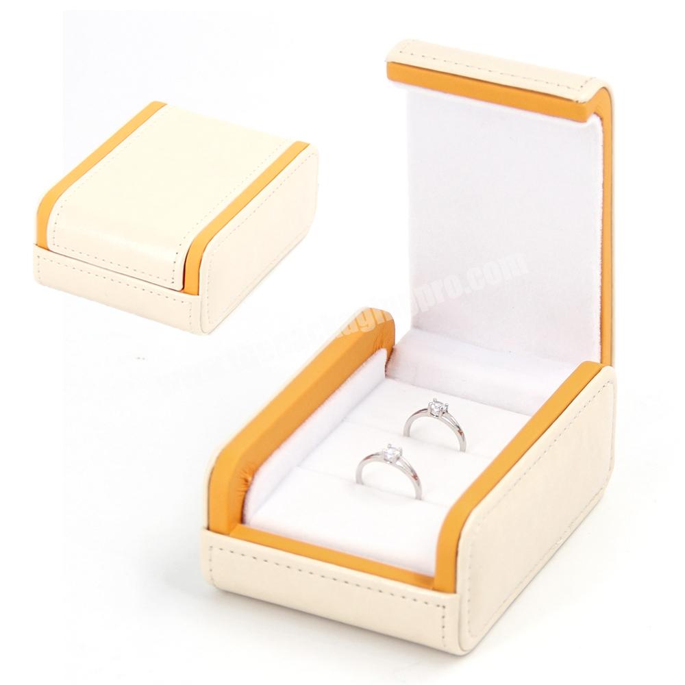 Custom christmas magnetic jewelry paper ring box pu leather small travel jewelry gift box organizer packaging luxury jewelry box
