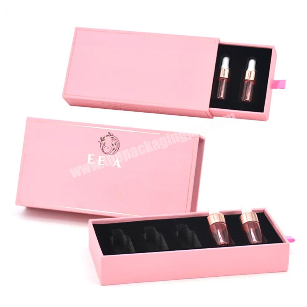 Custom cosmetic essential oil set packaging box storage essential oil packaging luxury cardboard christmas gift perfume gift box