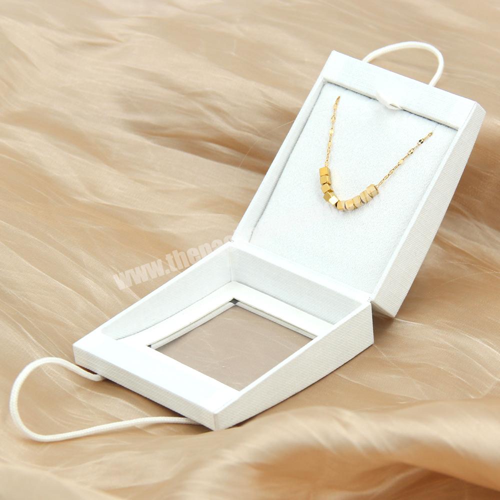 Custom design eco friendly wedding jewelry box for ring earring necklace gift jewelry boxes with logo luxury paper jewelry boxes