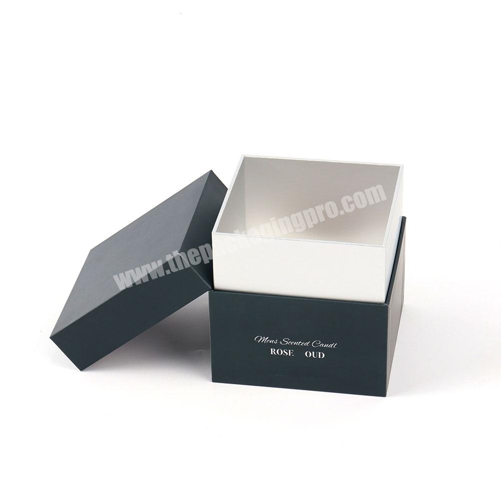 Custom design paper candle with inserts paper boxes scented candle gift box with logo premium candle box luxury packaging